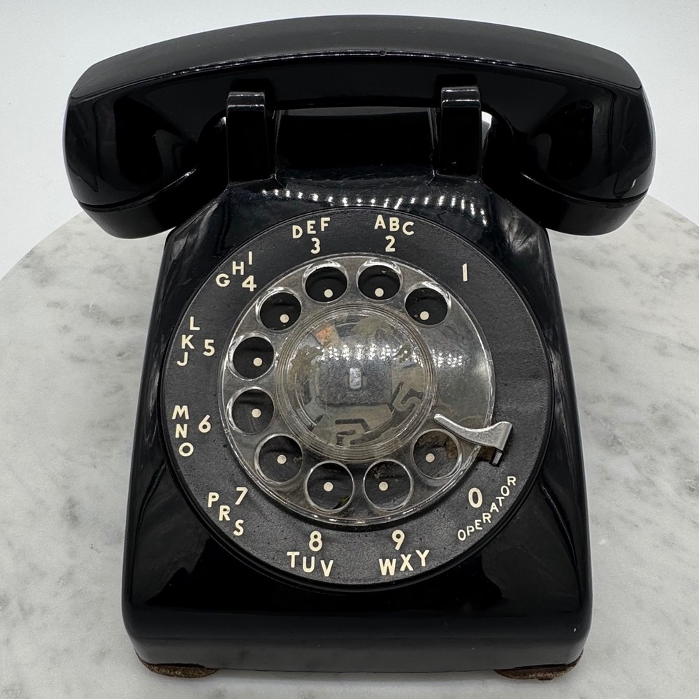 Vintage Rotary‎ Dial Desk Telephone Black Loud R500DM Retro Phone